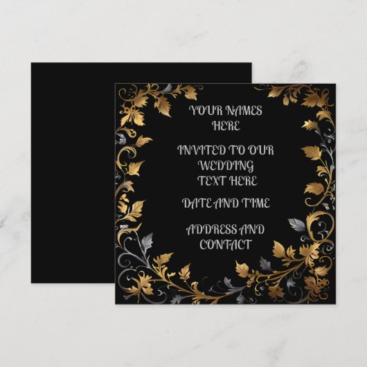 Persoonlijk huwelijk save the date (Voorkant / Achterkant)