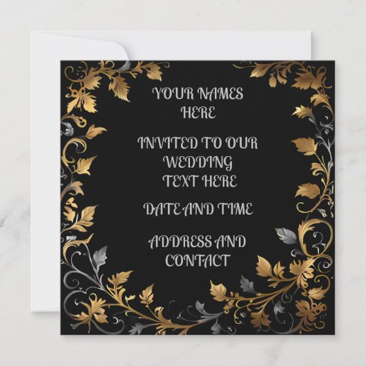 Persoonlijk huwelijk save the date (Voorkant)