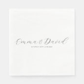 Persoonlijk huwelijk servet (Voorkant)