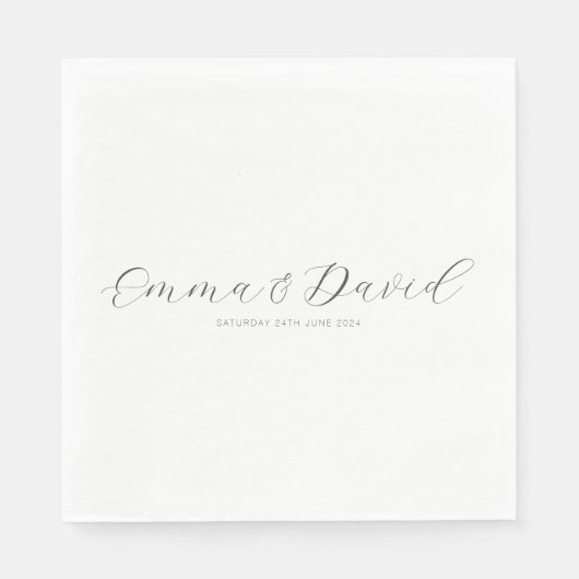 Persoonlijk huwelijk servet (Voorkant)