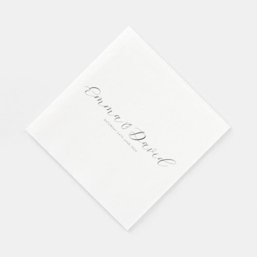 Persoonlijk huwelijk servet (Hoek)