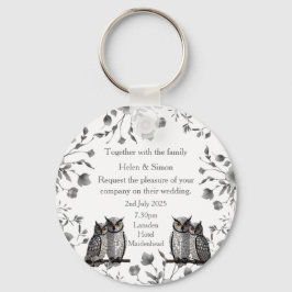 Persoonlijk huwelijk sleutelhanger