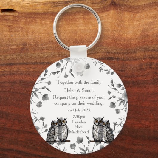 Persoonlijk huwelijk sleutelhanger (Voorkant)