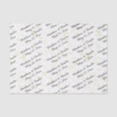 Persoonlijk huwelijk tissuepapier (Voorkant)