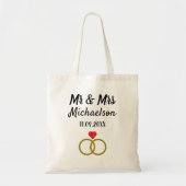 Persoonlijk huwelijk tote bag (Voorkant)