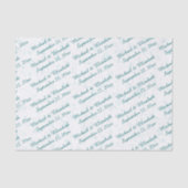 Persoonlijk huwelijk - Turquoise Tissuepapier (Voorkant)