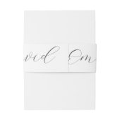 Persoonlijk huwelijk uitnodigingen wikkel (Achterkant Voorbeeld)