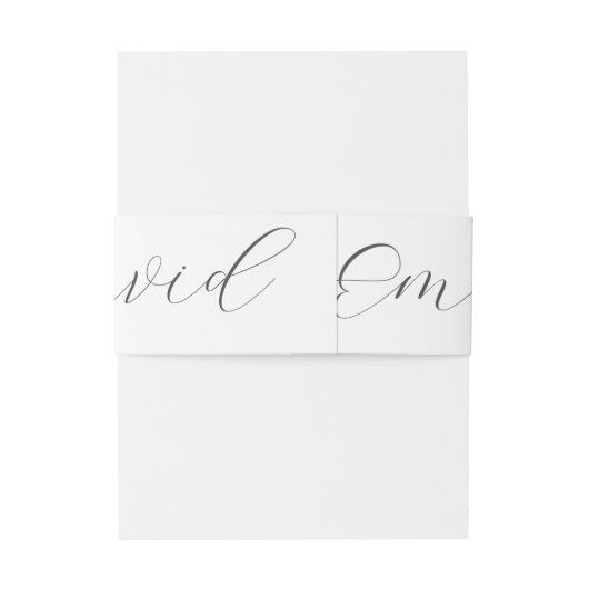 Persoonlijk huwelijk uitnodigingen wikkel (Achterkant Voorbeeld)