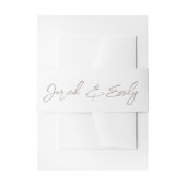 Persoonlijk huwelijk uitnodigingen wikkel (Voorkant Voorbeeld)