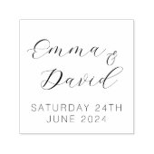 Persoonlijk huwelijk  zelfinktende stempel (Design)