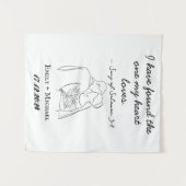 Persoonlijk Huwelijks wandkleed (Voorkant (horizontaal))