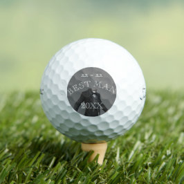 Persoonlijk huwelijkscadeau beste man golfbal golfballen