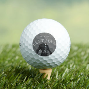 Persoonlijk huwelijkscadeau beste man golfbal golfballen
