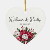 Persoonlijk huwelijkscadeau - Geschenk voor getrou Keramisch Ornament (Voorkant)