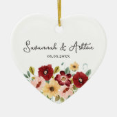 Persoonlijk huwelijkscadeau - Geschenk voor getrou Keramisch Ornament (Voorkant)