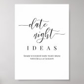Persoonlijk huwelijksdatum-idee voor een avond sam poster (Voorkant)