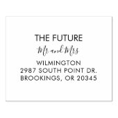 Persoonlijk huwelijksfeest-adres van koppel rubberstempel (Afrduk)