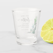 Persoonlijk huwelijksfeest cadeau shot glas (Achterkant)