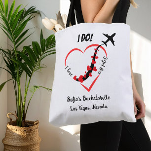 Persoonlijk huwelijksfeest cadeau tote bag