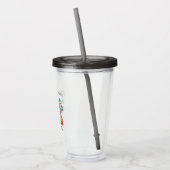 Persoonlijk huwelijksfeest cadeau voor de bruidsme acryl drinkbeker (Links)