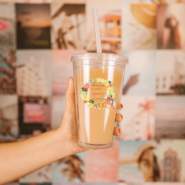 Persoonlijk huwelijksfeest cadeau voor de bruidsme acryl drinkbeker