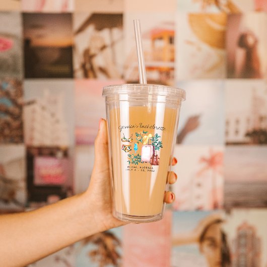 Persoonlijk huwelijksfeest cadeau voor de bruidsme acryl drinkbeker