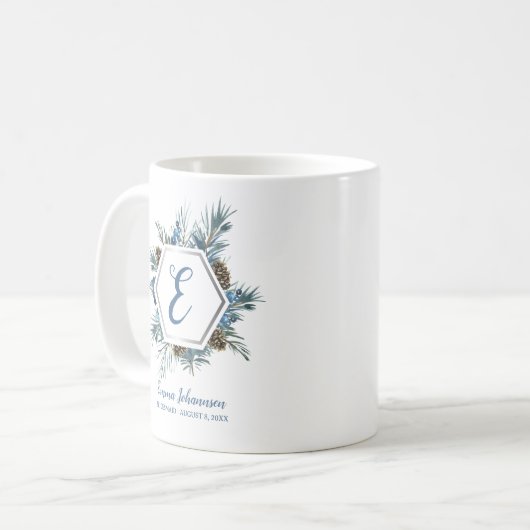 Persoonlijk Huwelijksfeest Uitnodiging voor Bruids Koffiemok (Voorkant links)