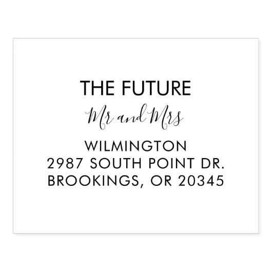 Persoonlijk huwelijksfeest van het bruidspaar reto rubberstempel (Afrduk)