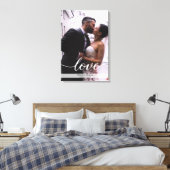 Persoonlijk huwelijksfoto-liefdesscript voor pasge canvas afdruk (Insitu (Slaapkamer))