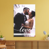 Persoonlijk huwelijksfoto-liefdesscript voor pasge canvas afdruk (Insitu (Woonkamer))