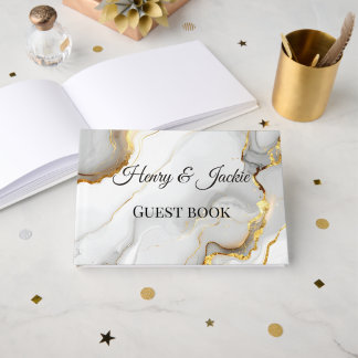 Persoonlijk huwelijksgastenboek gastenboek