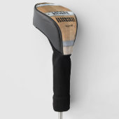 Persoonlijk huwelijksgetuige Whiskey Vat Golfheadcover (Schuin)