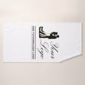 Persoonlijk Huwelijksidee Voeg uw ontwerp toe Badhanddoek (Badhanddoek)