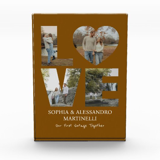 Persoonlijk Huwelijksjubileum Fotoblok (Voorkant)