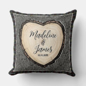 Persoonlijk huwelijksjubileumkussen kussen (Voorkant)