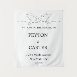 Persoonlijk Huwelijkskleed Wandkleed