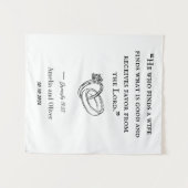 Persoonlijk Huwelijkskleed Wandkleed (Voorkant (horizontaal))