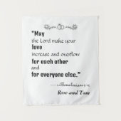 Persoonlijk Huwelijkskleed Wandkleed (Voorkant)