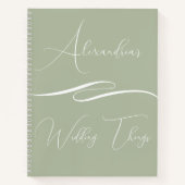 Persoonlijk huwelijksnotitieboek Cliënt cadeau met Notitieboek (Voorkant)