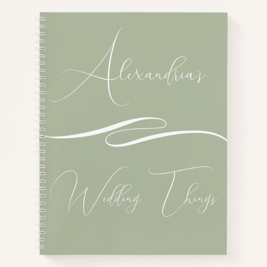 Persoonlijk huwelijksnotitieboek Cliënt cadeau met Notitieboek (Voorkant)