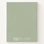 Persoonlijk huwelijksnotitieboek Cliënt cadeau met Notitieboek (Achterkant)