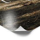 Persoonlijk Huwelijksportret Moderne Calligrafie Foto Afdruk (Hoek)