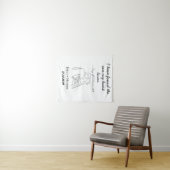 Persoonlijk HuwelijksTapisserie Wandkleed (In Situ (horizontaal))