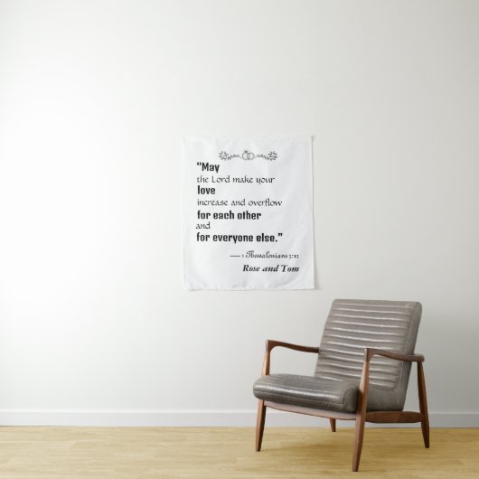 Persoonlijk HuwelijksTapisserie Wandkleed (In situ)