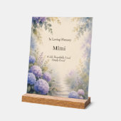 Persoonlijk Hydrangea-herdenkingsschild van acryl Bord (Hoek)