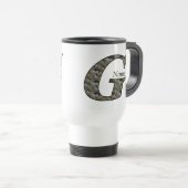 Persoonlijk Hydrangeabloem Monogram Initiaal G Reisbeker (Voorkant rechts)