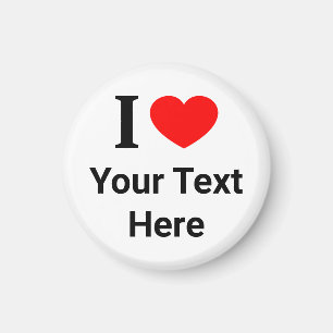 Persoonlijk I ❤️ I LOVE I HEART Magneet