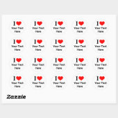Persoonlijk I ❤️ I LOVE I HEART Ronde Sticker (Vel)
