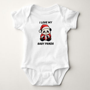 Persoonlijk I Love My Baby Panda Baby Rompertje