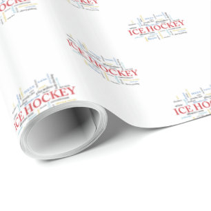 Persoonlijk, Ice Hockey Coach Dank u in woorden Cadeaupapier